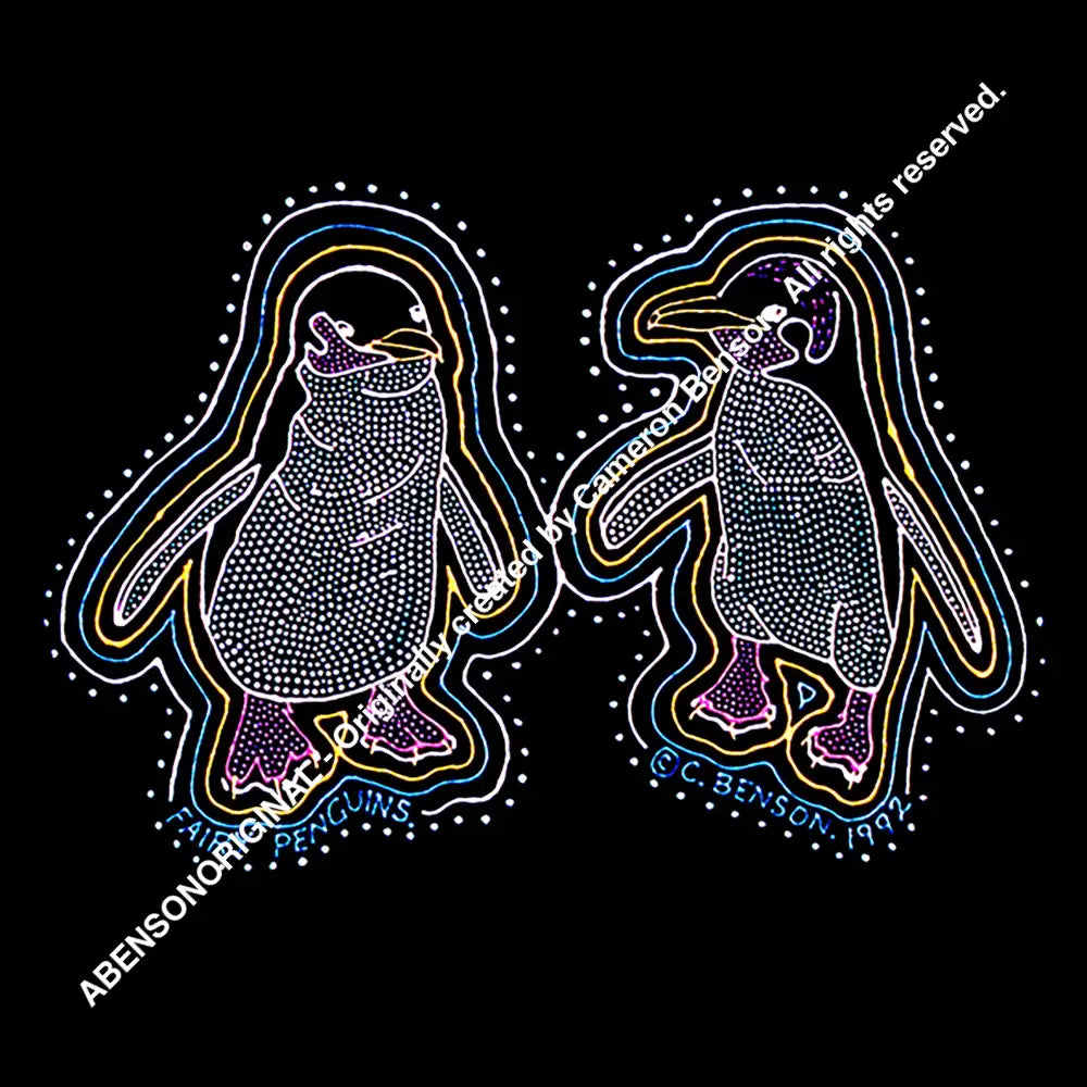 030 Fairy Penguins Blue Magnet