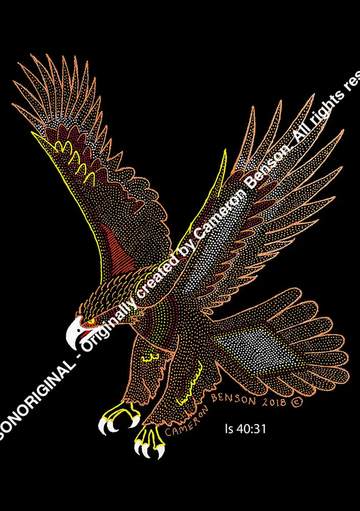 036 Eagle Is 40:31 A4 - Portrait Print