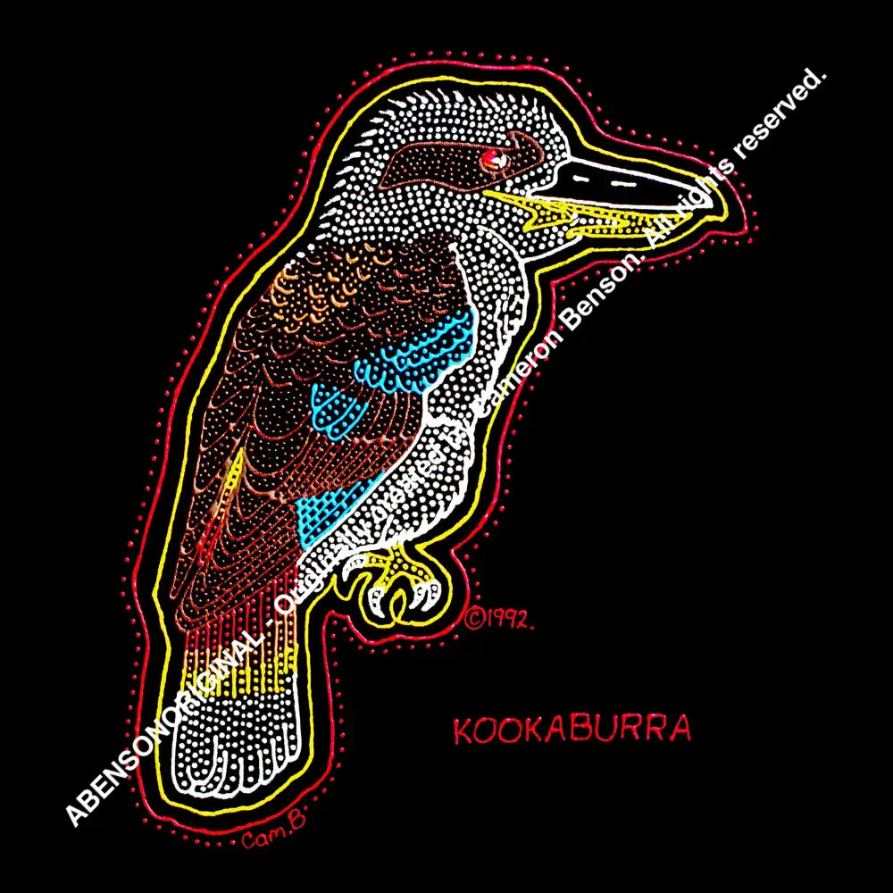037 Kookaburra Red Yellow A4 - Square Print