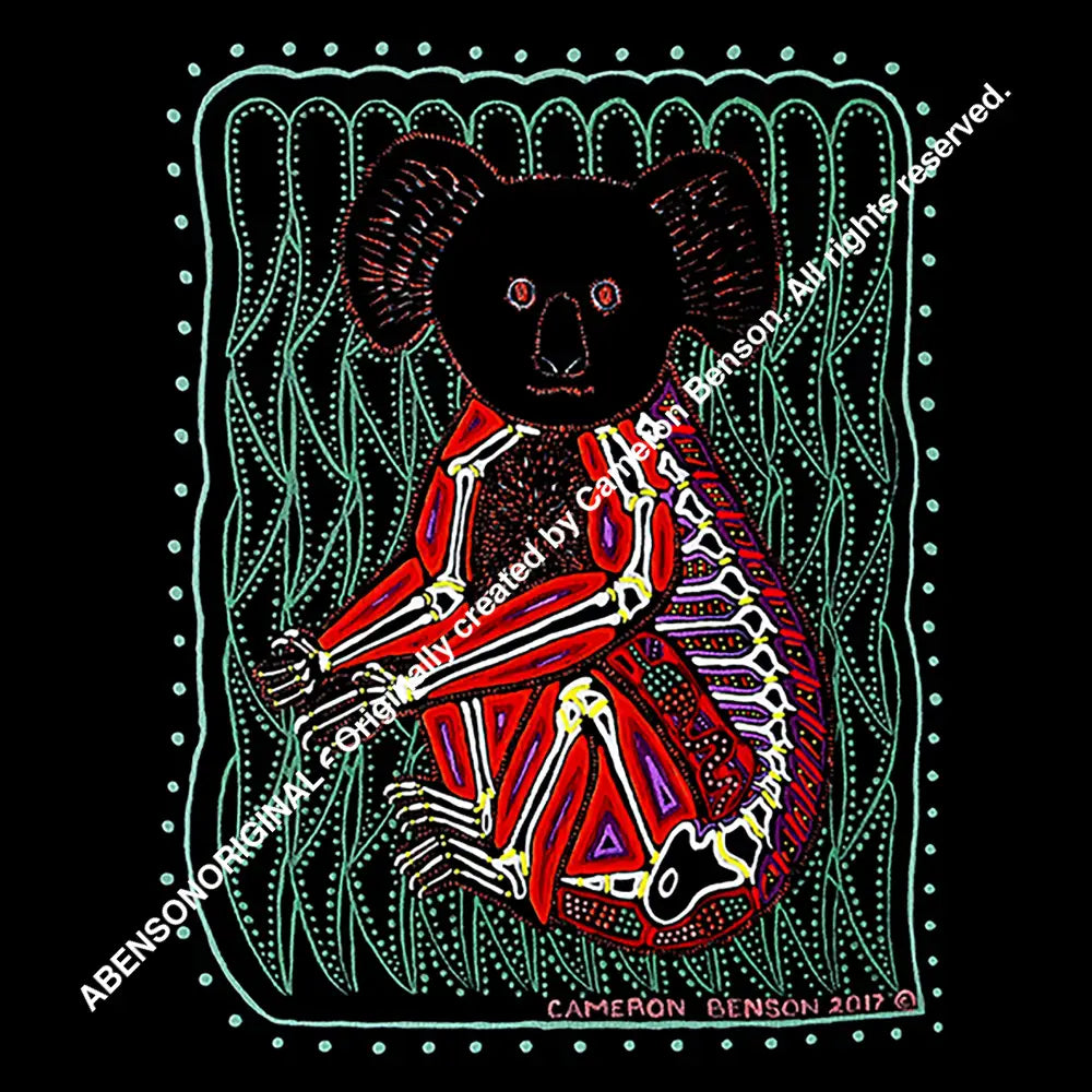 049 Koala Dreaming Glass Coaster
