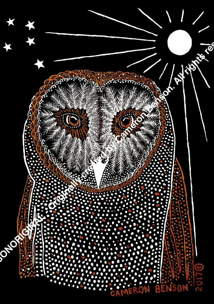 057 Owl Post Card