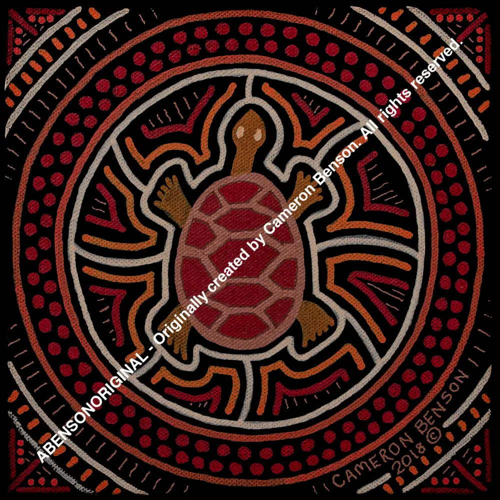 077 Turtle A4 - Square Print
