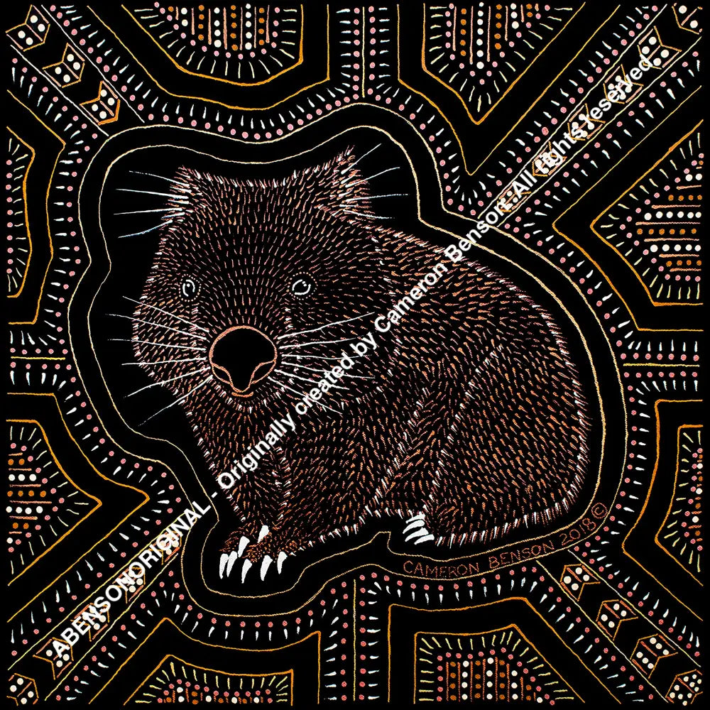 087 Wombat A4 - Square Print