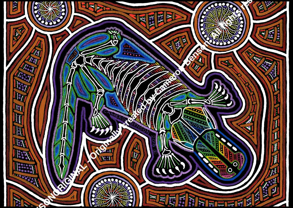 091 Platypus A4 - Landscape Print