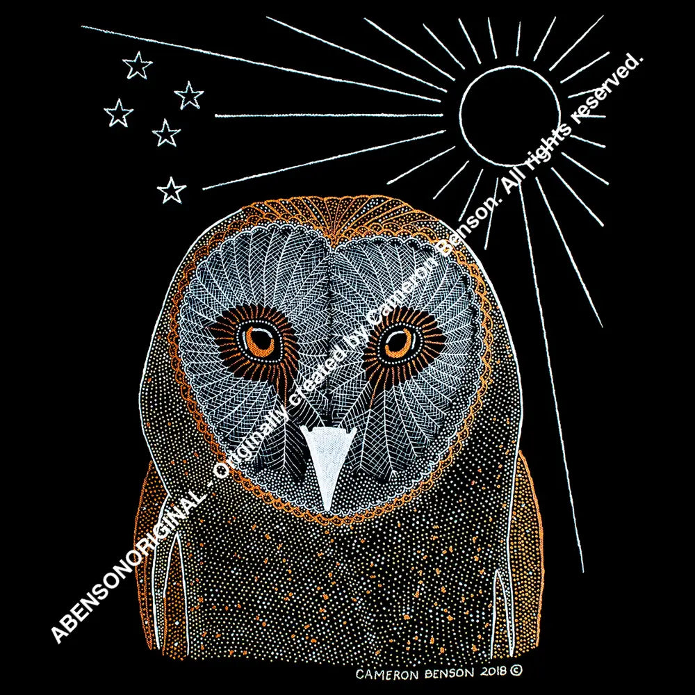 092 Owl A4 - Square Print