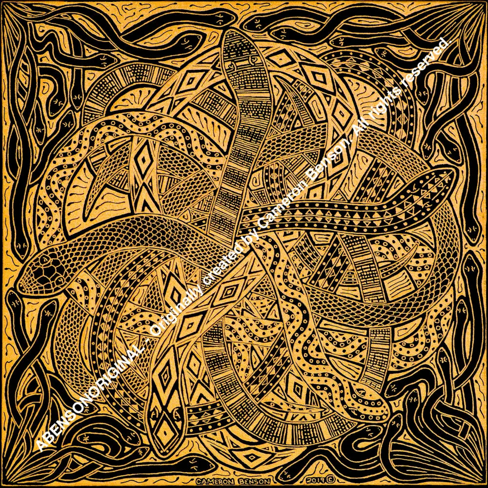 106 Snake Pit A4 - Square Print