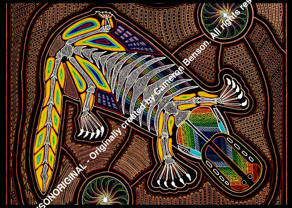 112 Platypus A4 - Landscape Print