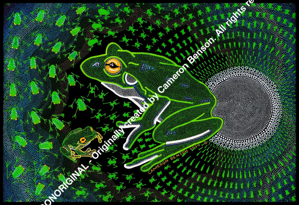 118 Green Tree Frog Long Sleeve Tee