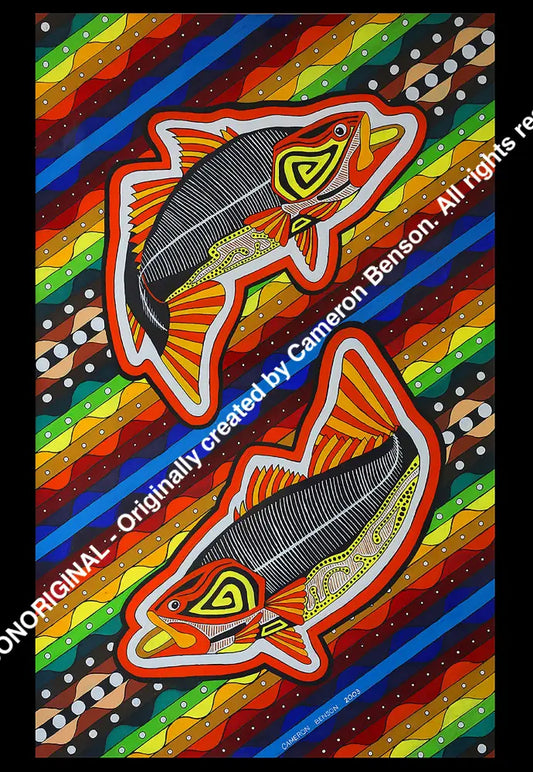 001 Two Fish Post Card