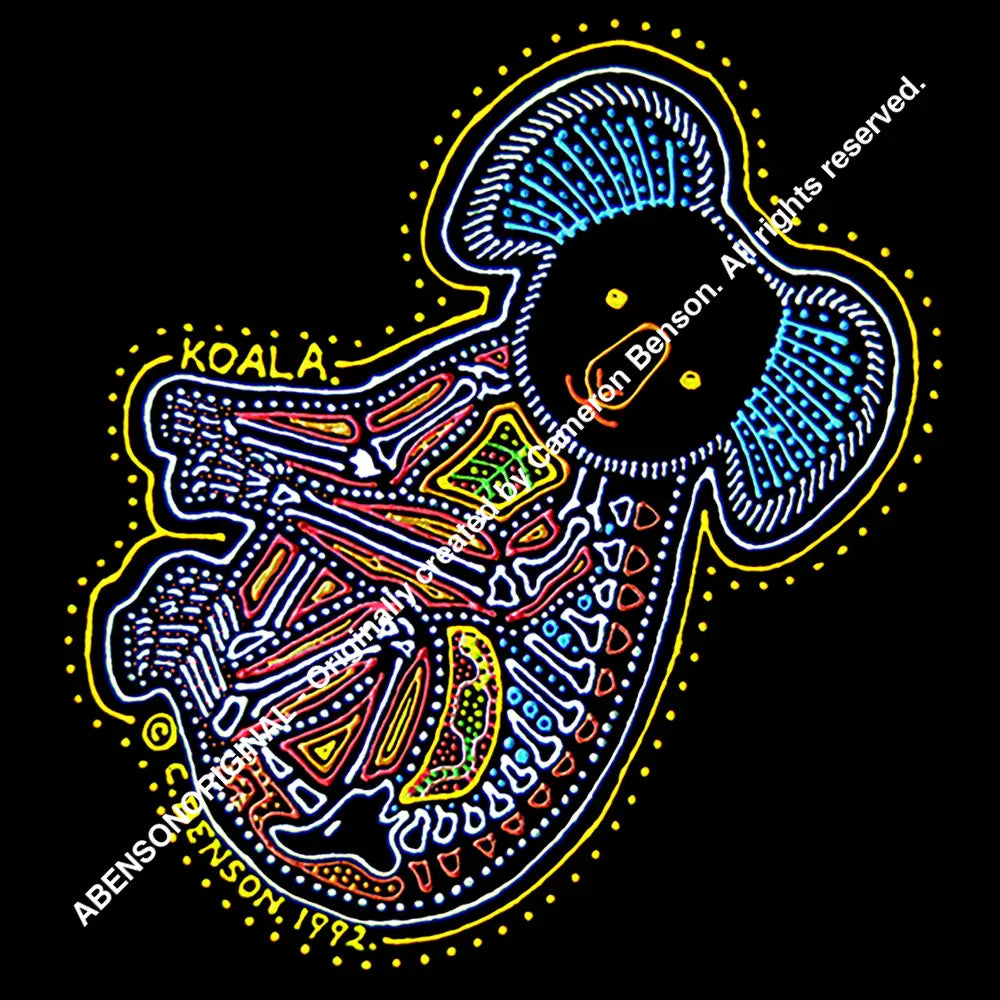 002 Koala Yellow Magnet