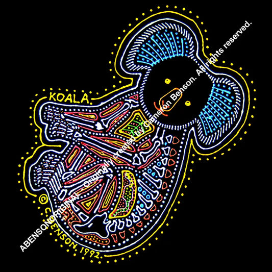 002 Koala Yellow Magnet