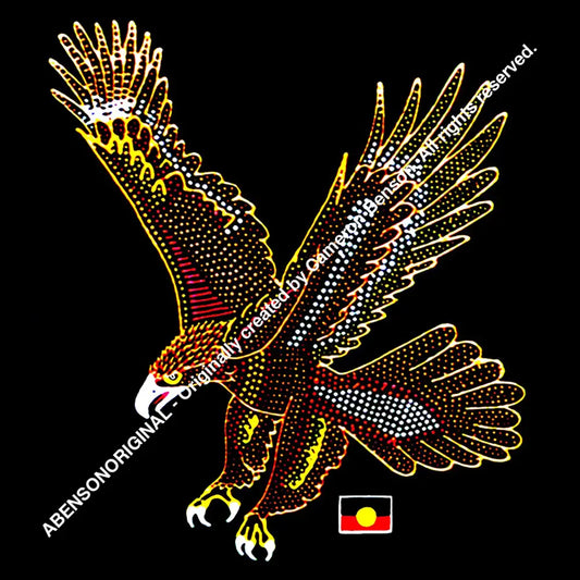 003 Eagle With Flag Magnet