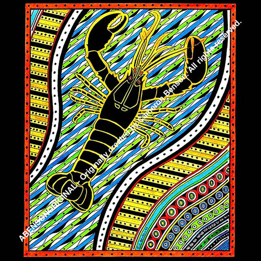 004 Yabby On White Magnet