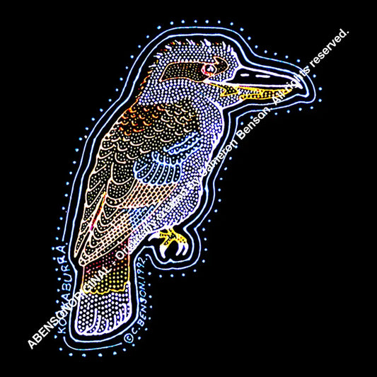 009 Kookaburra With Name Glass Coaster
