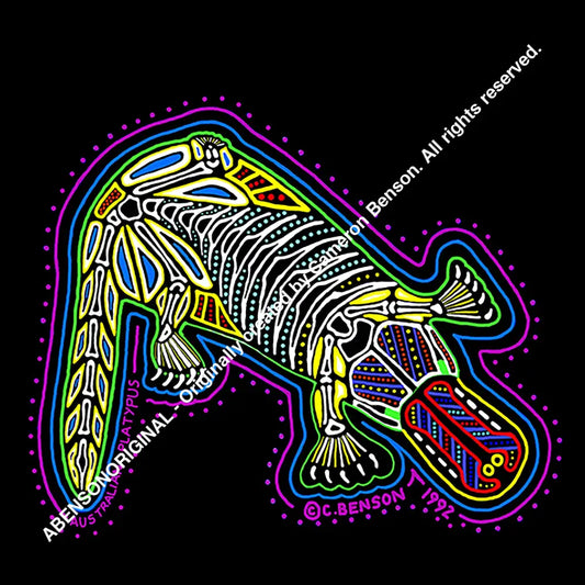020 Platypus Blue Purple Magnet