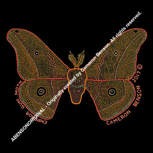 022 Emperor Gum Moth A4 - Square Print
