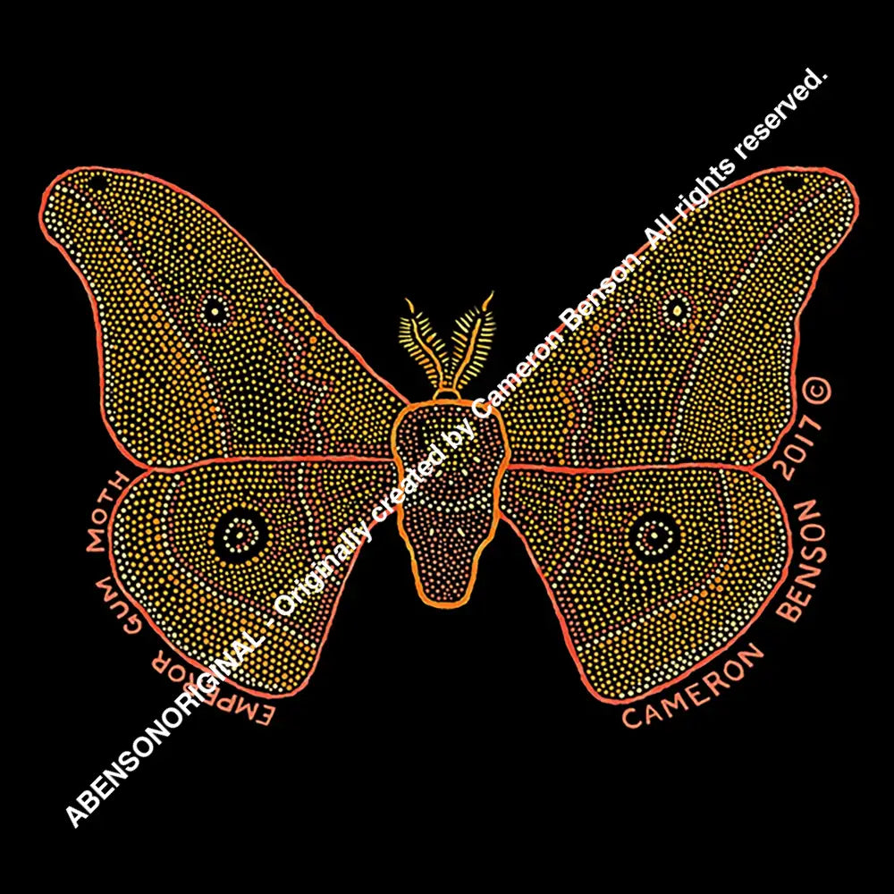 022 Emperor Gum Moth Acrylic Coaster