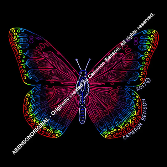 034 Rainbow Butterfly Magnet