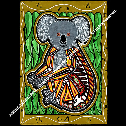 038 Koala Olive Magnet