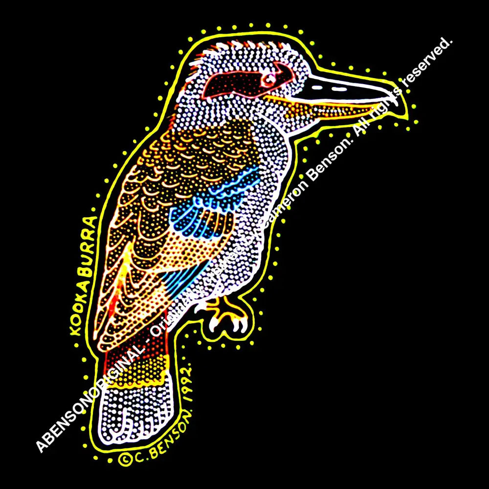 040 Kookaburra Green A4 - Square Print