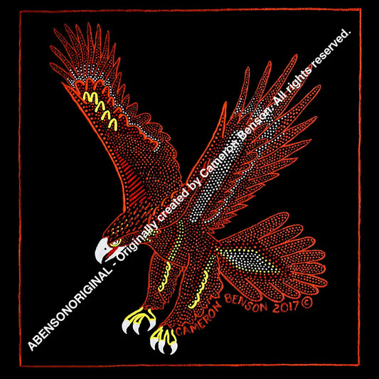 045 Eagle With Frame A4 - Square Print