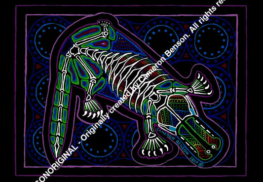 051 Platypus Blue Waterholes Gift Card