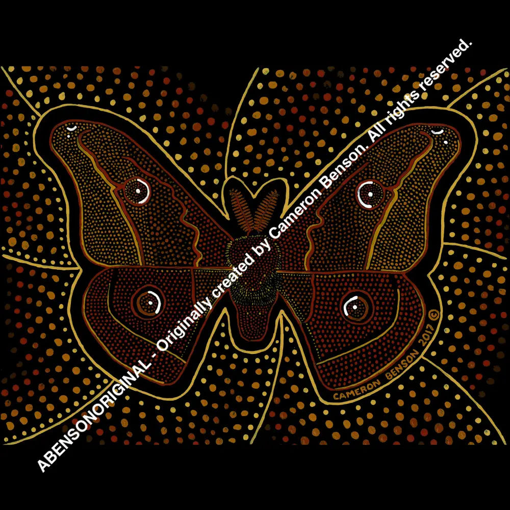 052 Emperor Gum Moth A4 - Square Print