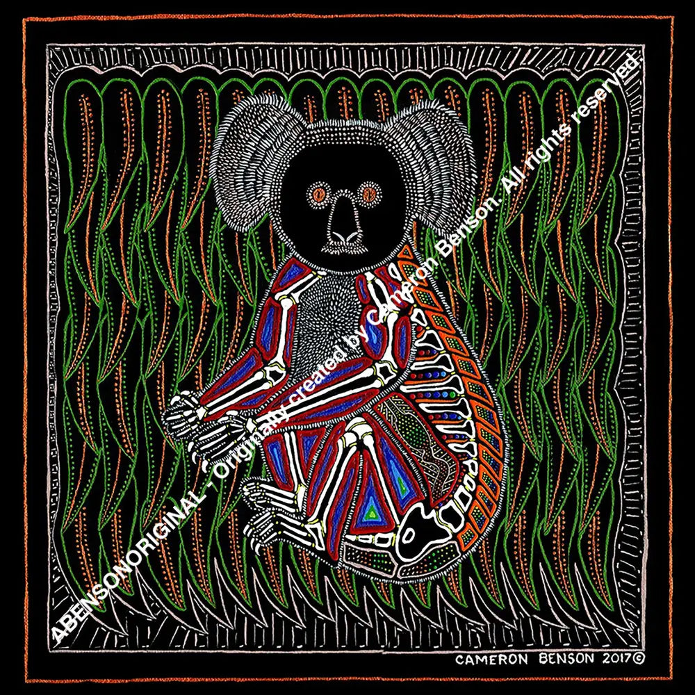 054 Koala Dreaming A4 - Square Print