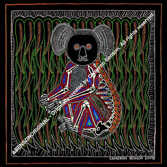 054 Koala Dreaming A4 - Square Print