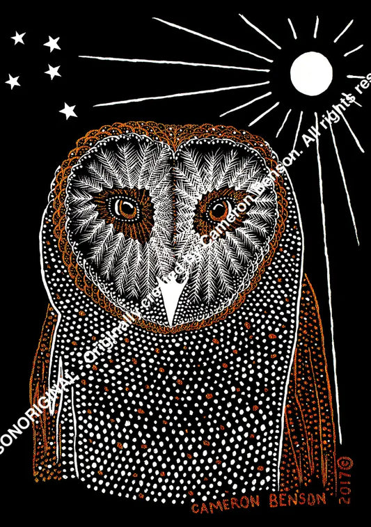 057 Owl Post Card