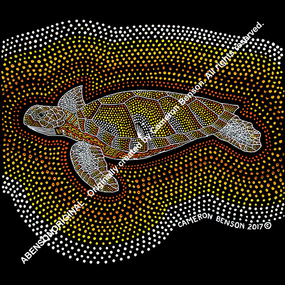 058 Sea Turtle A4 - Square Print
