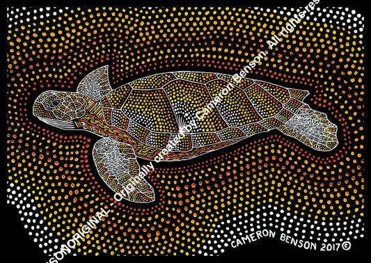 058 Sea Turtle Post Card