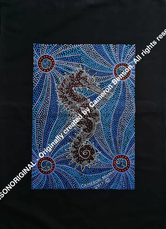 061 Sea Horse Tee Towel