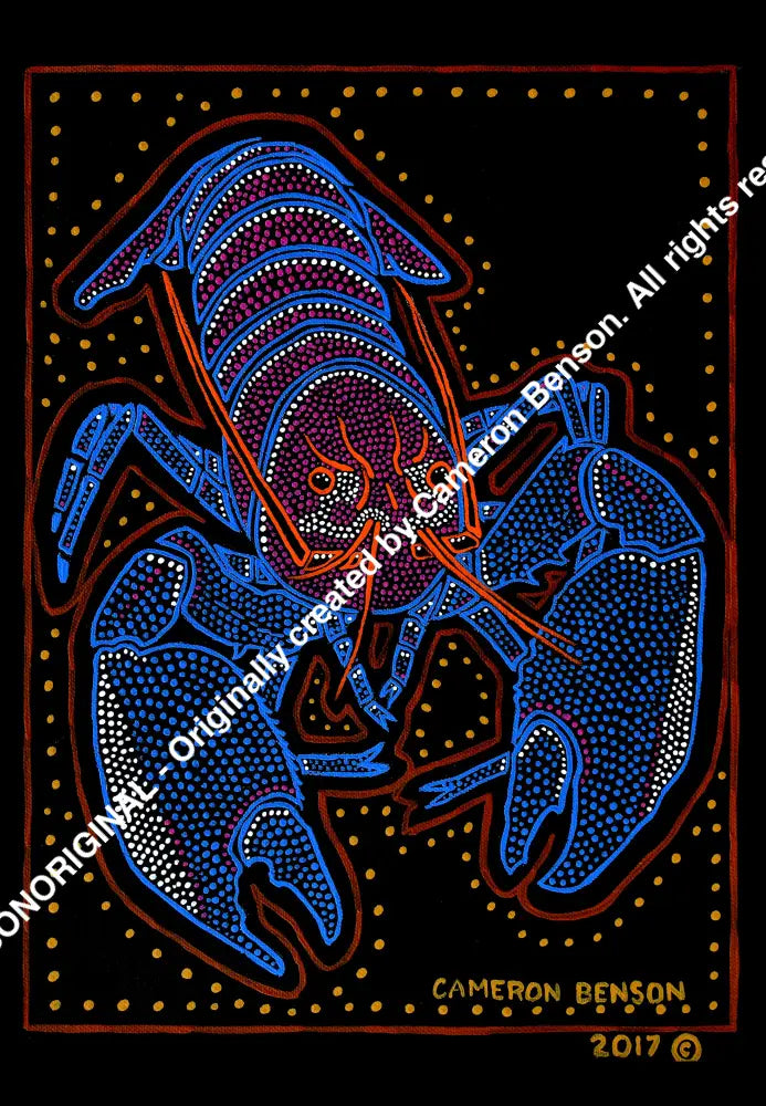 062 Crayfish A4 - Portrait Print