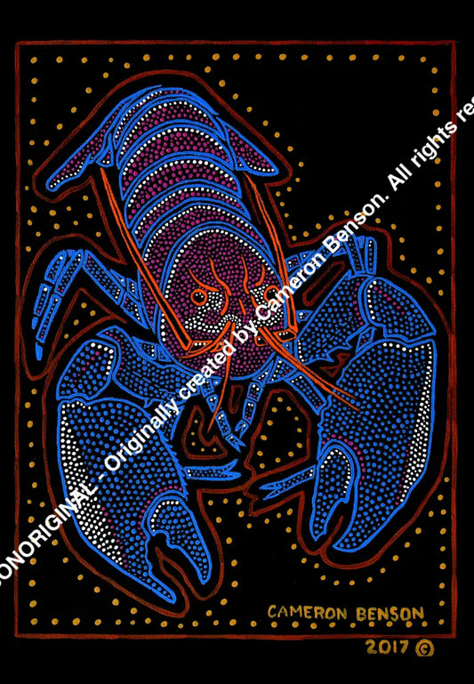 062 Crayfish A4 - Portrait Print