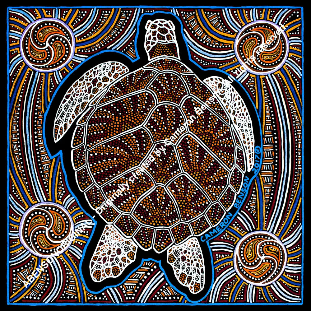 063 Sea Turtle A4 - Square Print