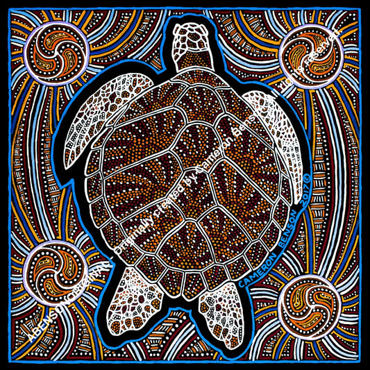 063 Sea Turtle A4 - Square Print