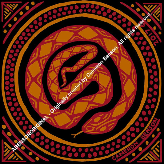 065 Snake A4 - Square Print