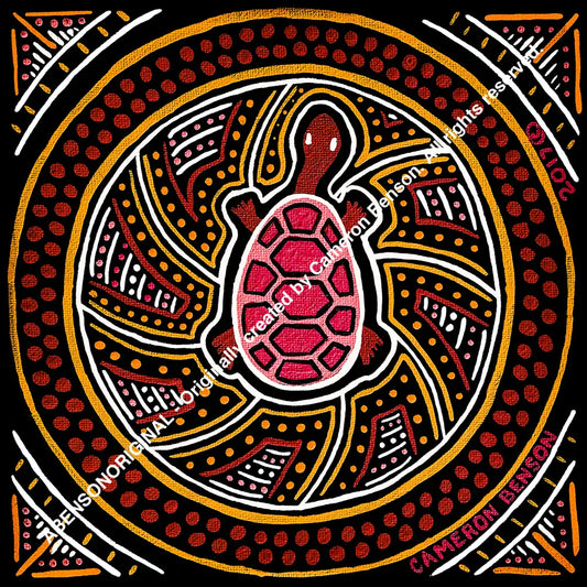 066 Turtle A4 - Square Print