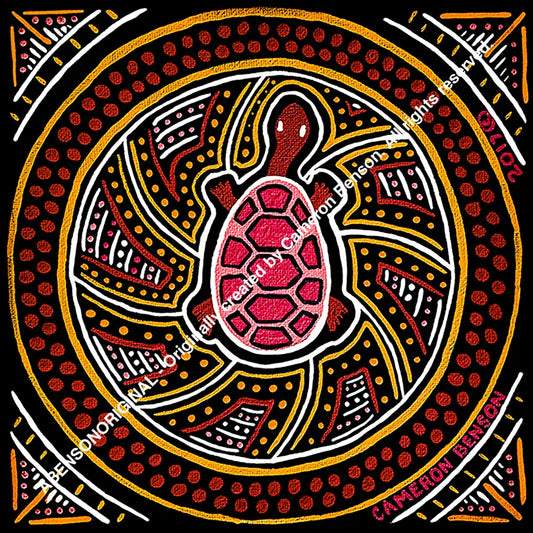 066 Turtle Acrylic Coaster