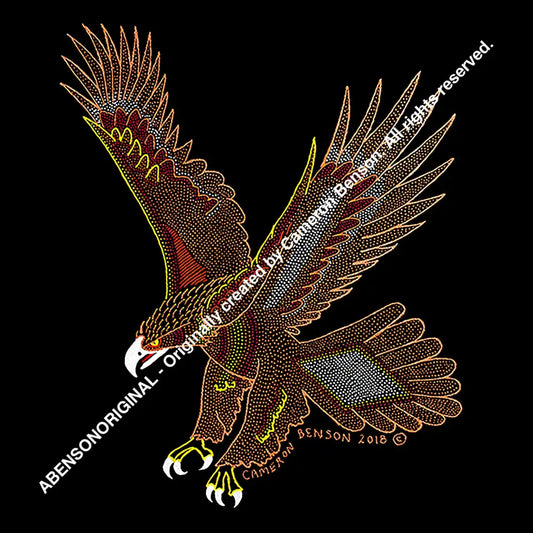 069 Eagle Cotton Rag Print