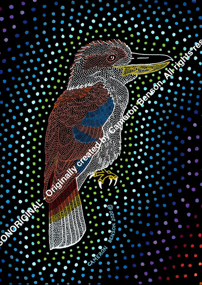 072 Kookaburra Dreaming A4 - Portrait Print
