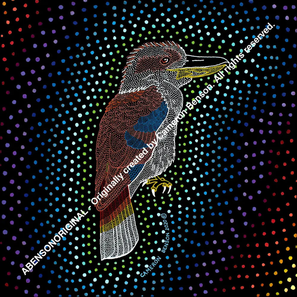 072 Kookaburra Dreaming Glass Coaster