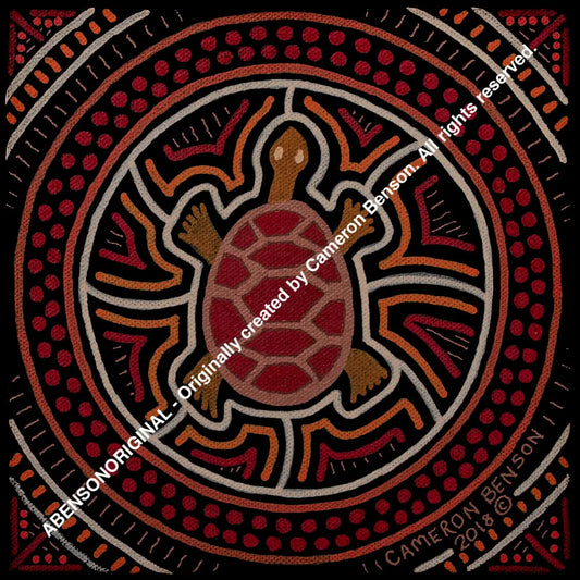 077 Turtle A4 - Square Print