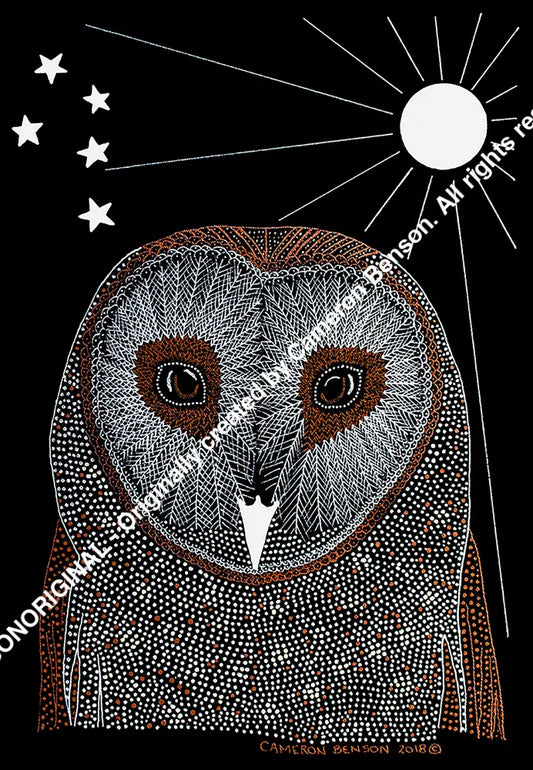 083 Owl A4 - Portrait Print
