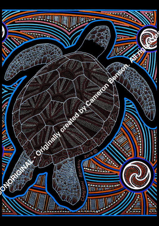 084 Sea Turtle Post Card
