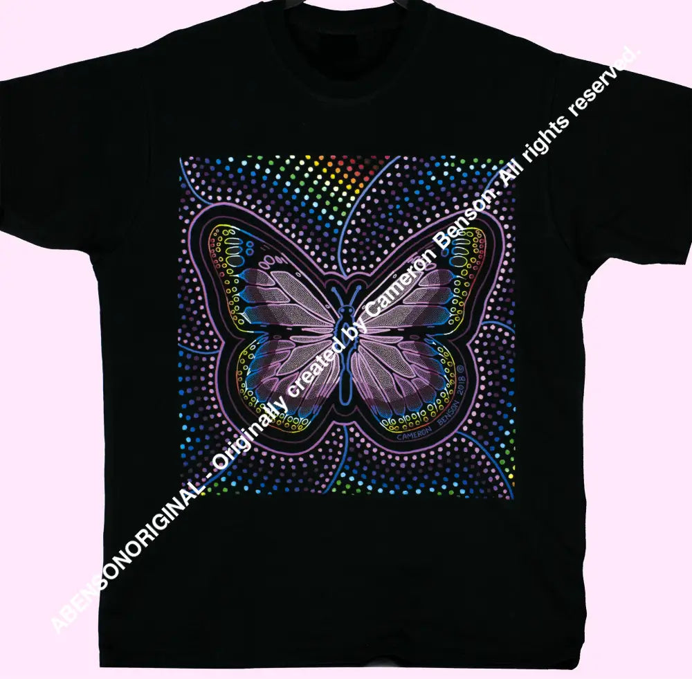 085 Rainbow Butterfly Unisex Tee