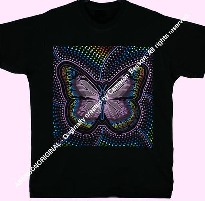 085 Rainbow Butterfly Unisex Tee