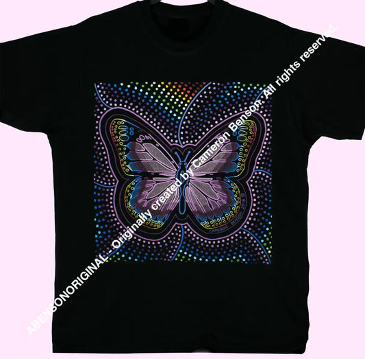 085 Rainbow Butterfly Unisex Tee