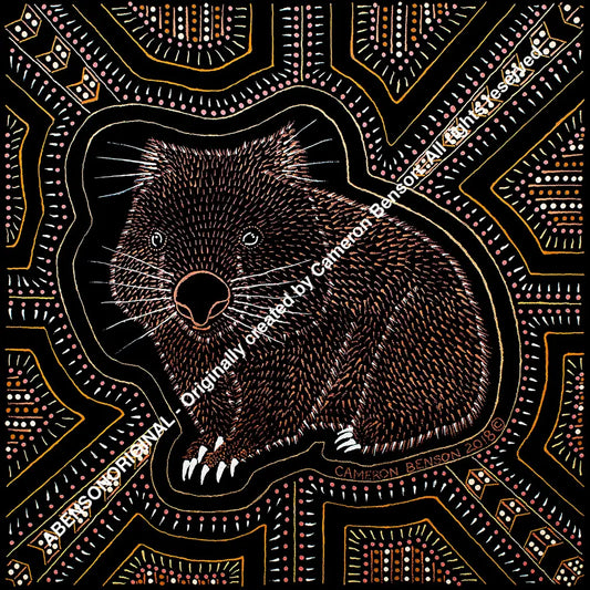 087 Wombat A4 - Square Print